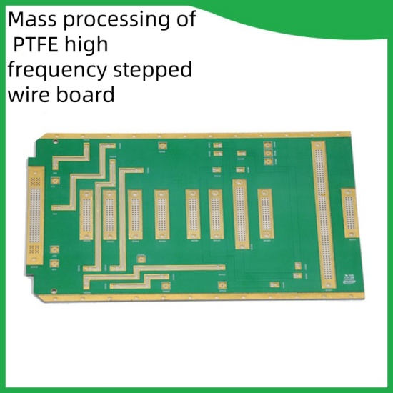 Mass processing of PTFE high frequency stepped wire board 