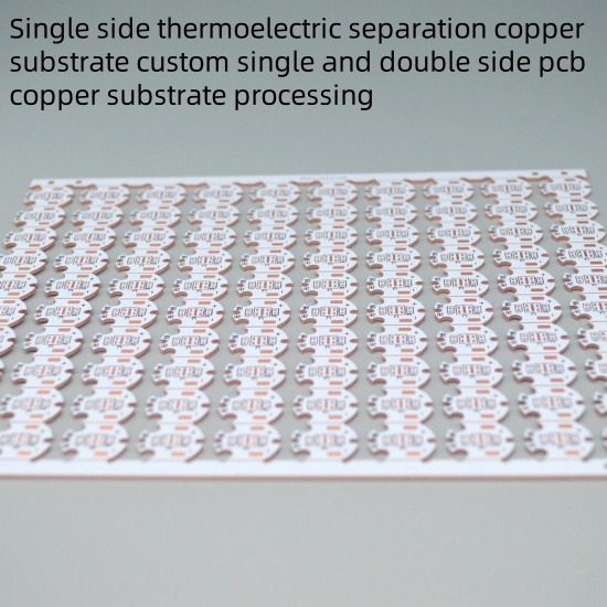 Single side thermoelectric separation copper substrate custom single and double side pcb copper substrate processing 