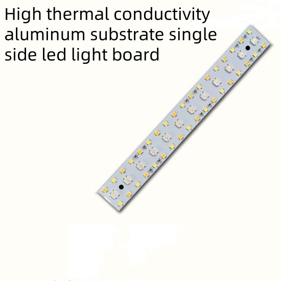High thermal conductivity aluminum substrate single side led light board 