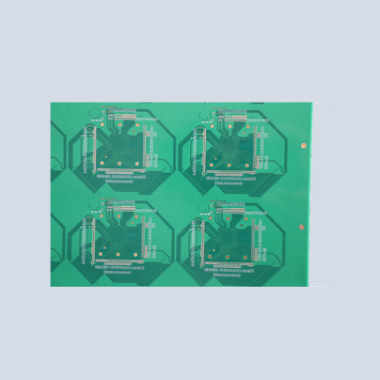 ​18-layer PCB with gold-plated through-holes and gold fingers