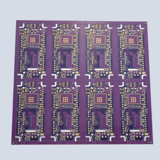 6-layer purple solder mask through-hole PCB circuit board